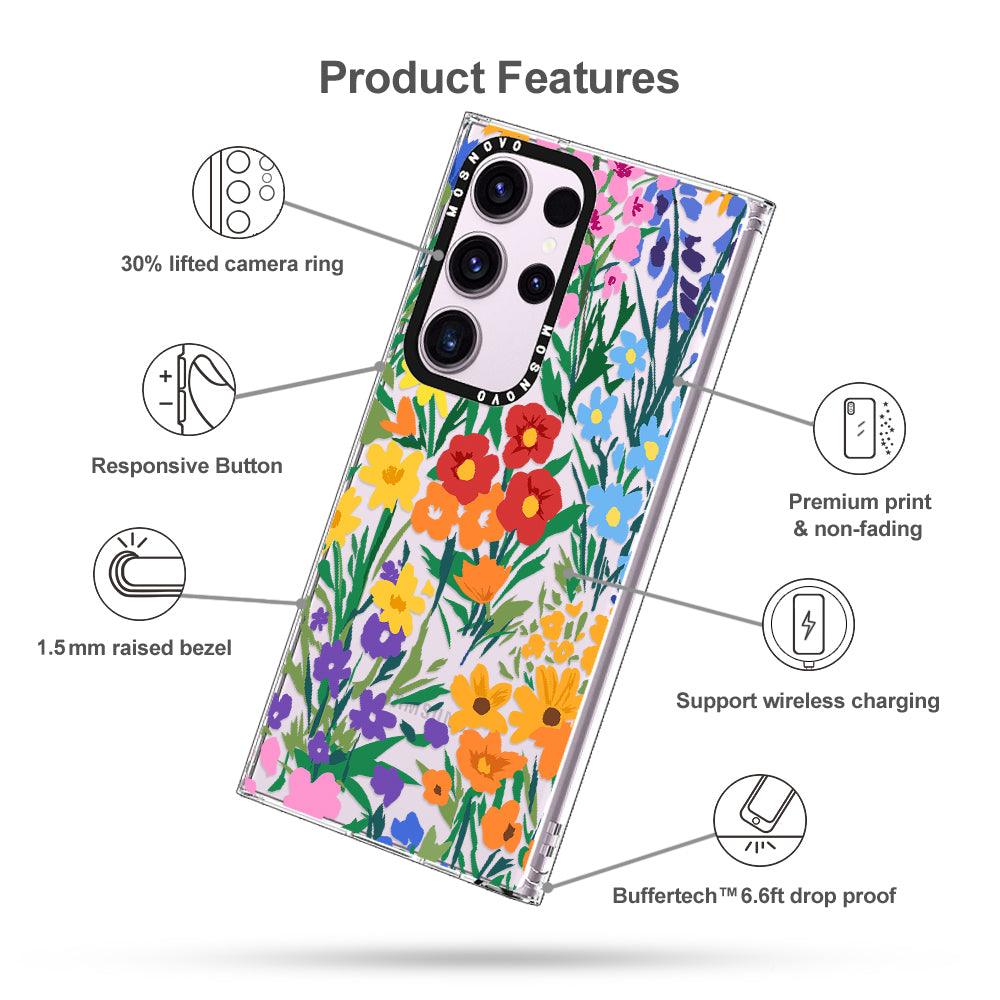 Spring Botanical Flower Phone Case - Samsung Galaxy S23 Ultra Case - MOSNOVO