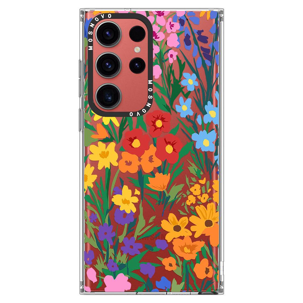 Spring Botanical Flower Phone Case - Samsung Galaxy S23 Ultra Case - MOSNOVO