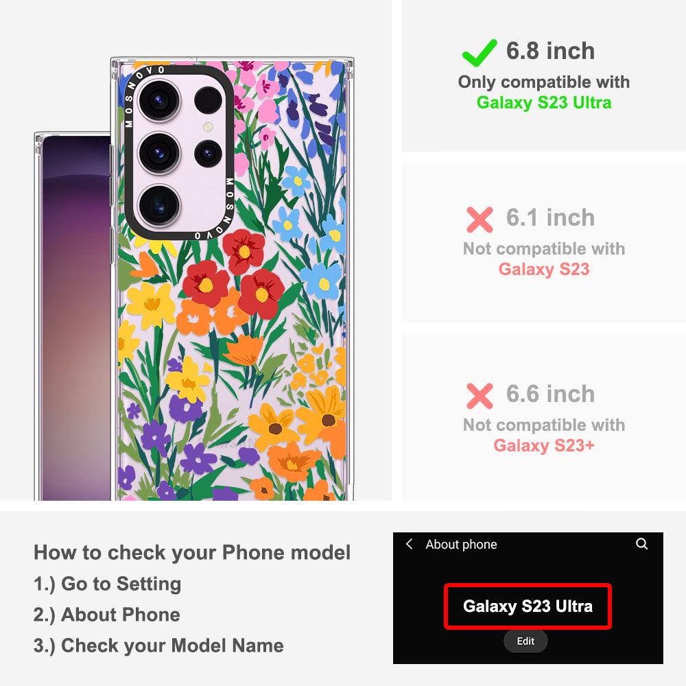 Spring Botanical Flower Phone Case - Samsung Galaxy S23 Ultra Case - MOSNOVO