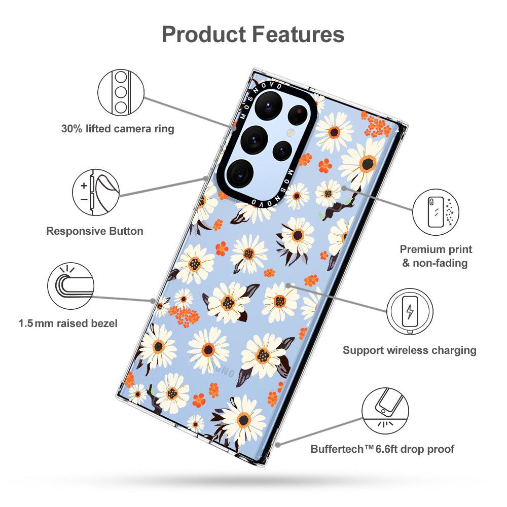 Spring Daisy Phone Case - Samsung Galaxy S22 Ultra Case - MOSNOVO