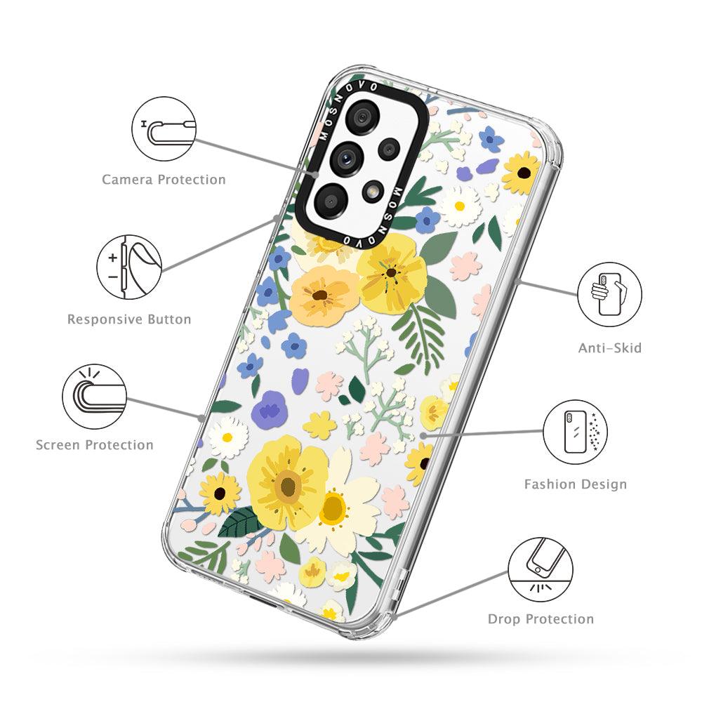 Spring Flower Phone Case - Samsung Galaxy A53 Case - MOSNOVO