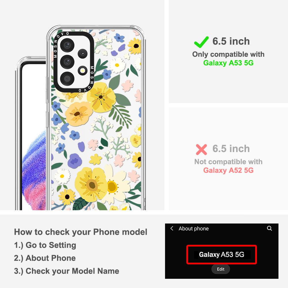 Spring Flower Phone Case - Samsung Galaxy A53 Case - MOSNOVO