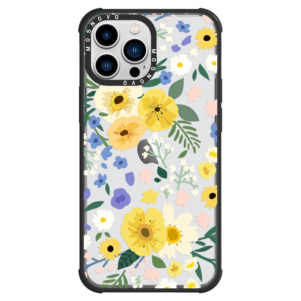 Spring Wild Floral Phone Case - iPhone 13 Pro Max Case - MOSNOVO