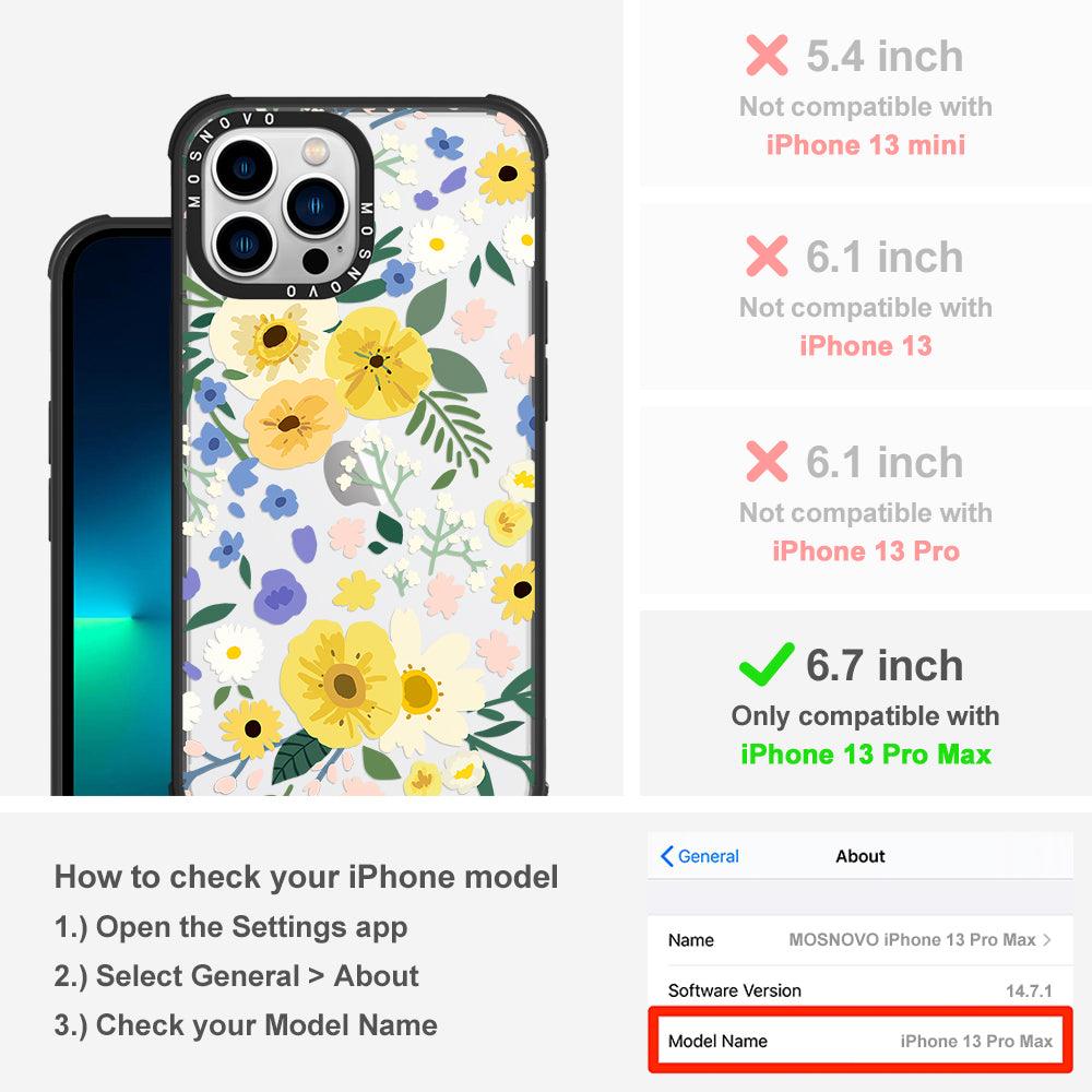 Spring Wild Floral Phone Case - iPhone 13 Pro Max Case - MOSNOVO