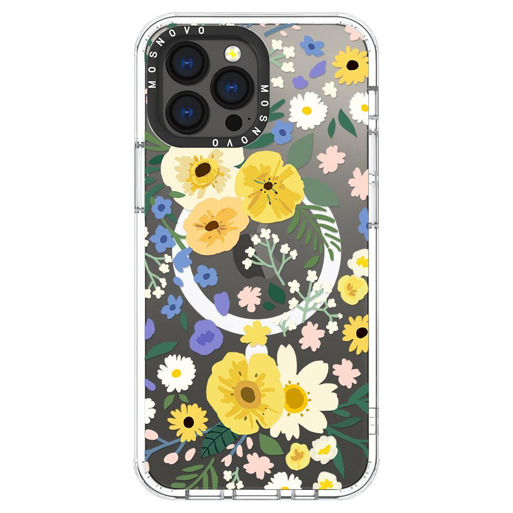 Spring Wild Floral Phone Case - iPhone 13 Pro Max Case - MOSNOVO