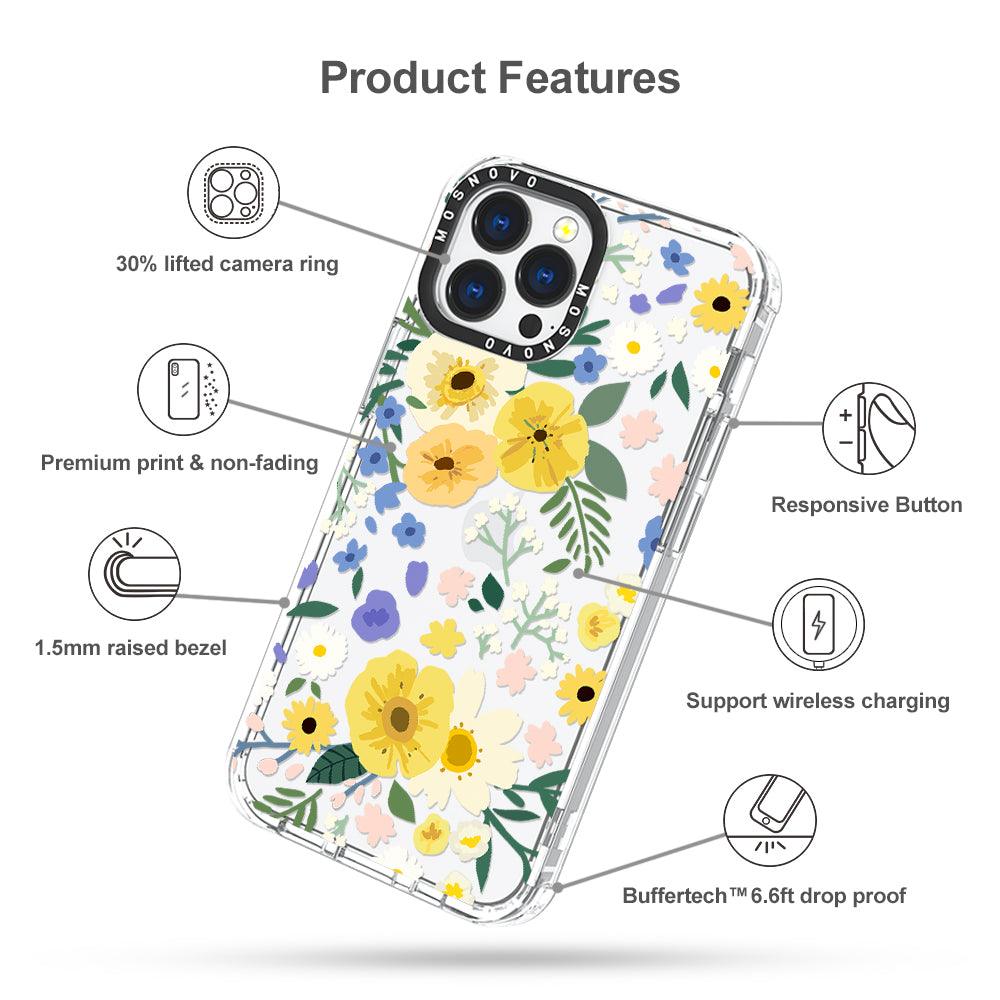 Spring Wild Floral Phone Case - iPhone 13 Pro Max Case - MOSNOVO