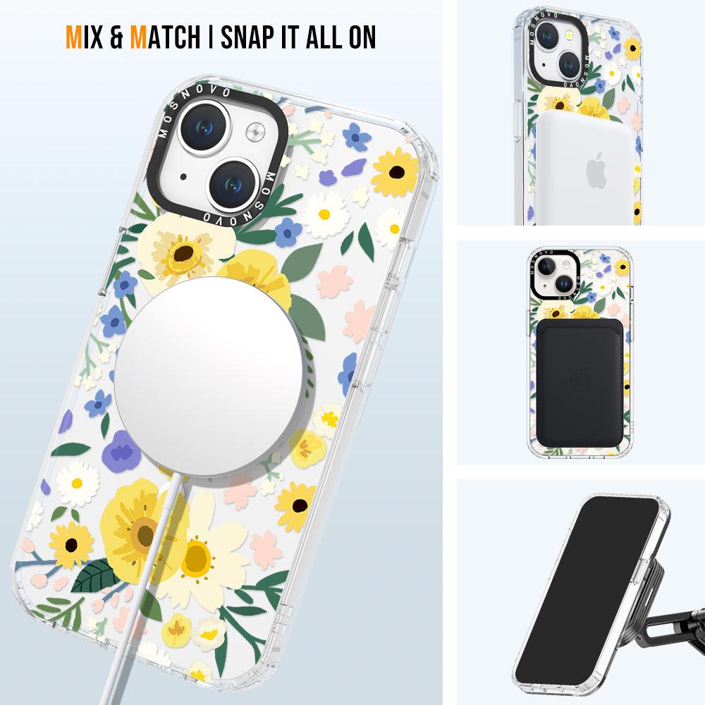 Spring Wild Floral Phone Case - iPhone 14 Case - MOSNOVO