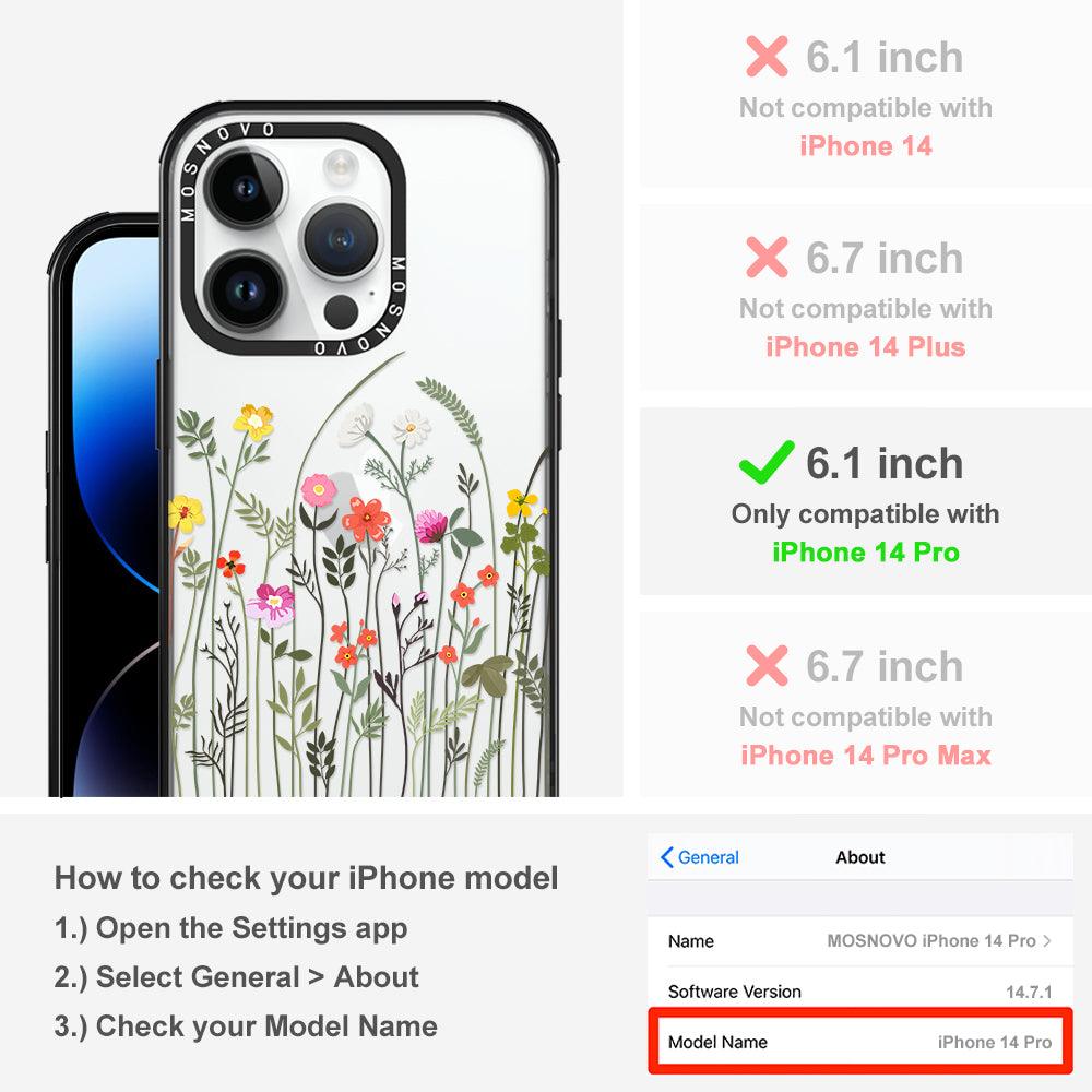 Spring Wildflower Phone Case - iPhone 14 Pro Case - MOSNOVO