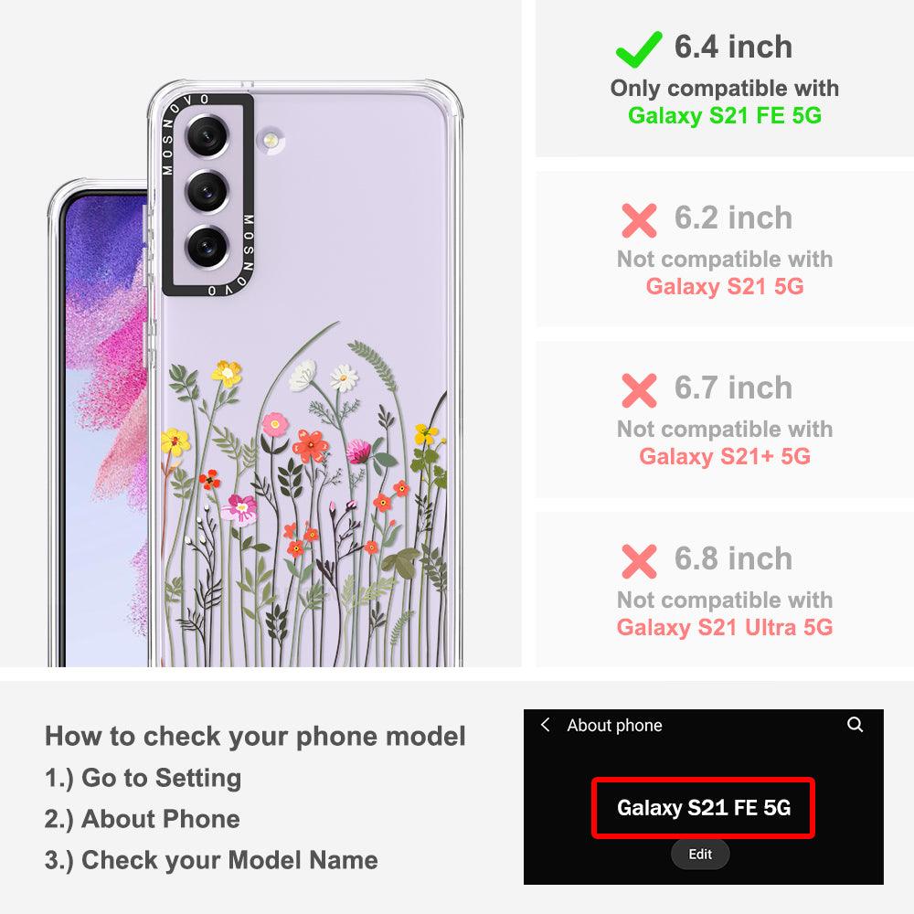 Spring Wildflower Phone Case - Samsung Galaxy S21 FE Case - MOSNOVO