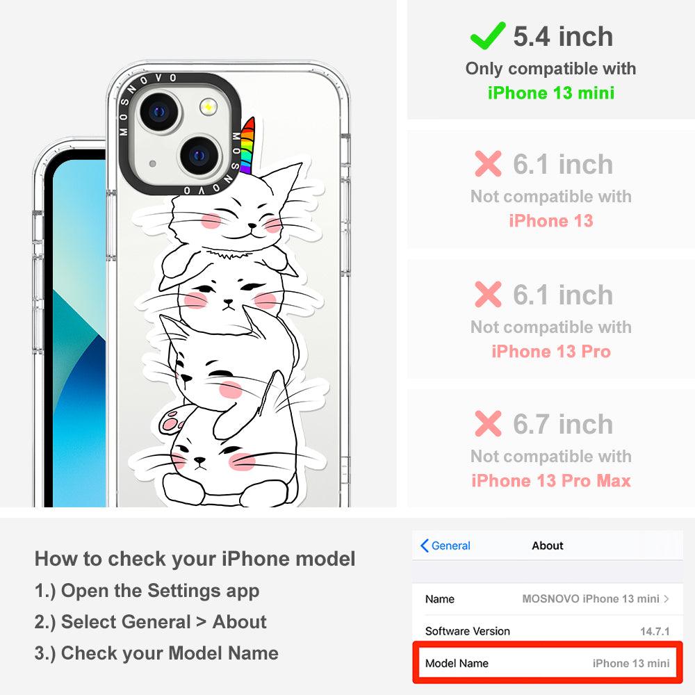 Squishcat Phone Case - iPhone 13 Mini Case - MOSNOVO