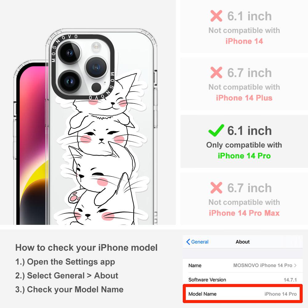 Squishcat Phone Case - iPhone 14 Pro Case - MOSNOVO