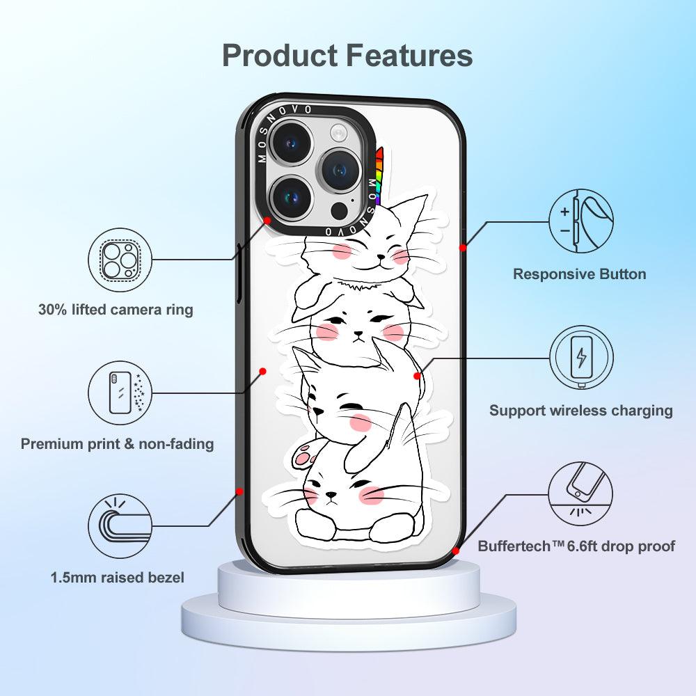 Squishcat Phone Case - iPhone 14 Pro Max Case - MOSNOVO