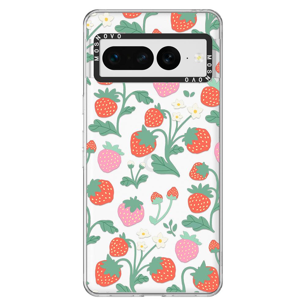 Strawberry Garden Phone Case - Google Pixel 7 Pro Case - MOSNOVO