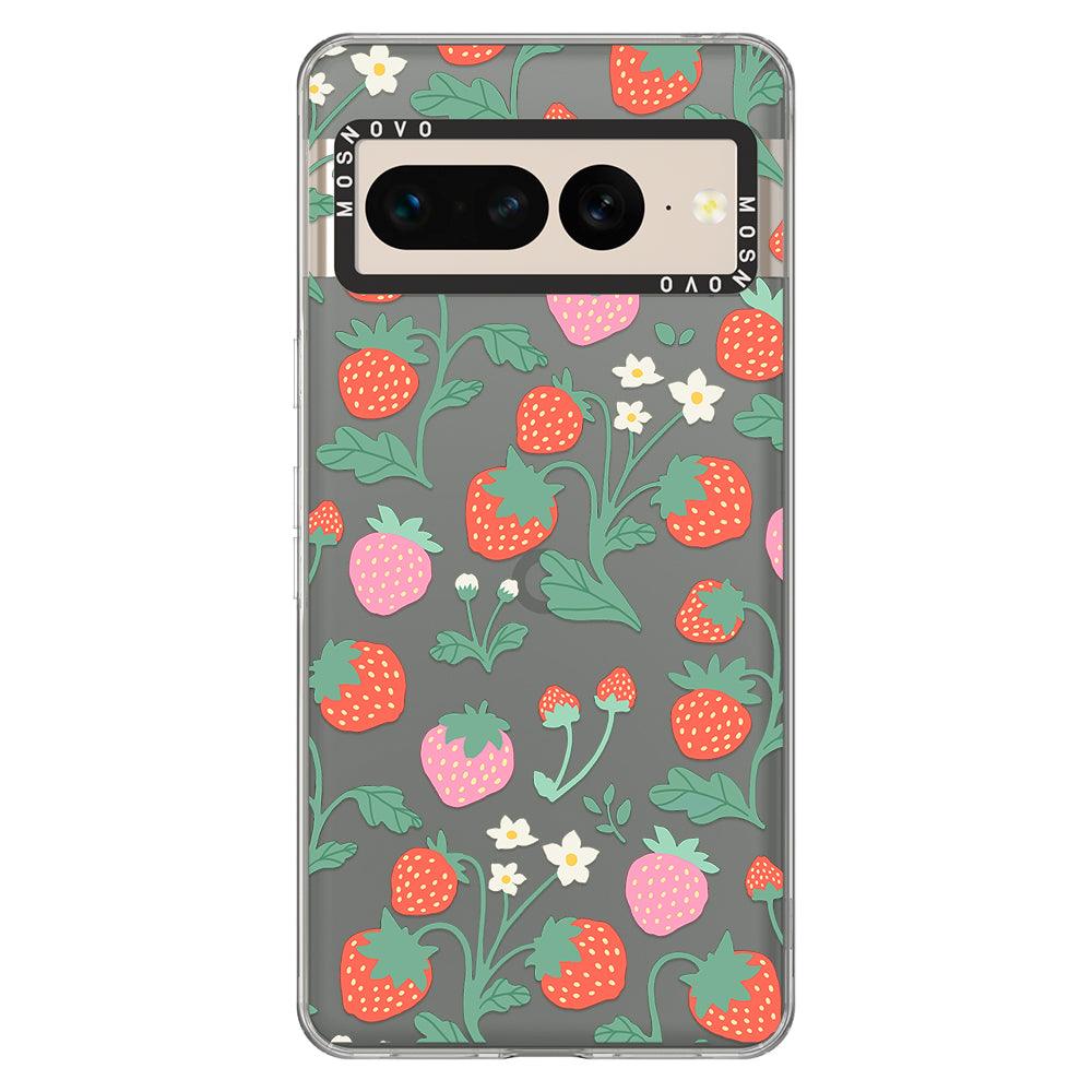 Strawberry Garden Phone Case - Google Pixel 7 Pro Case - MOSNOVO