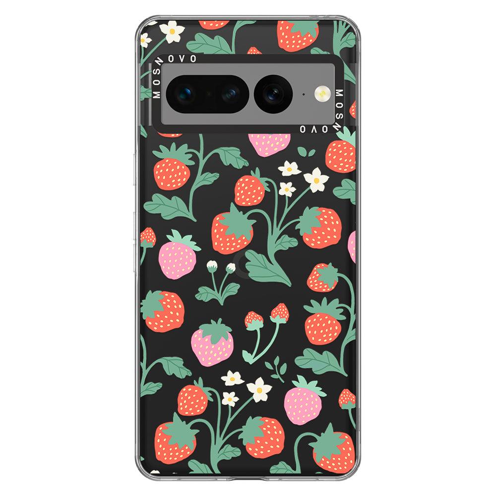 Strawberry Garden Phone Case - Google Pixel 7 Pro Case - MOSNOVO