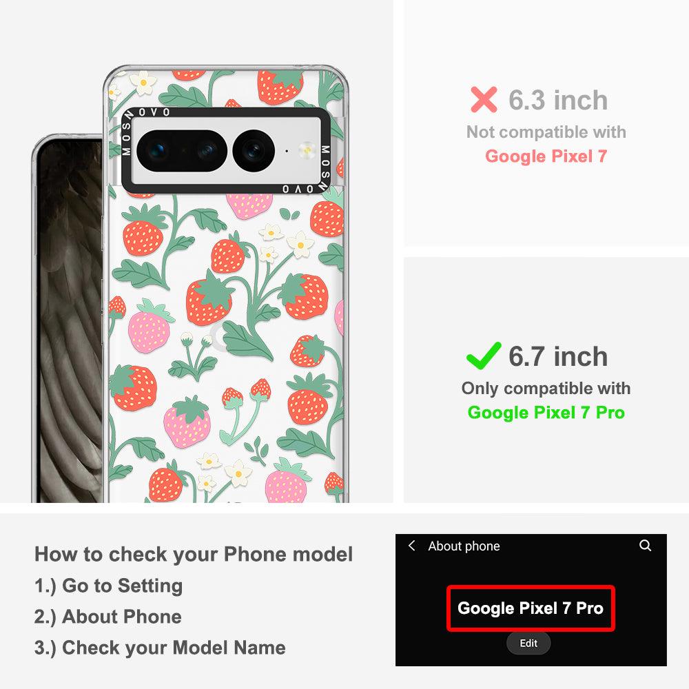 Strawberry Garden Phone Case - Google Pixel 7 Pro Case - MOSNOVO