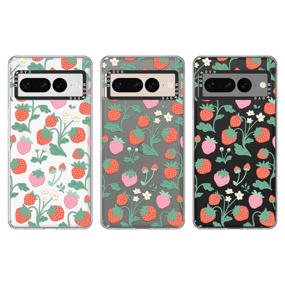 Strawberry Garden Phone Case - Google Pixel 7 Pro Case - MOSNOVO