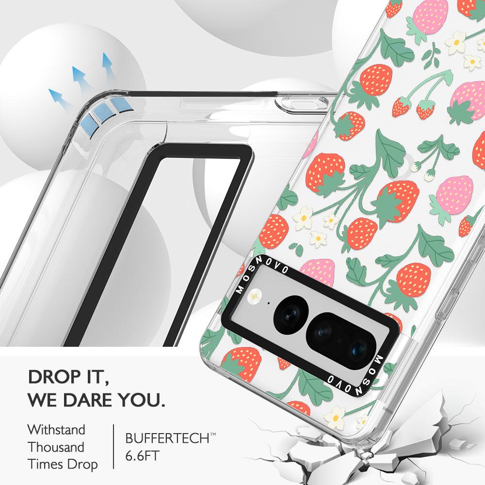 Strawberry Garden Phone Case - Google Pixel 7 Pro Case - MOSNOVO