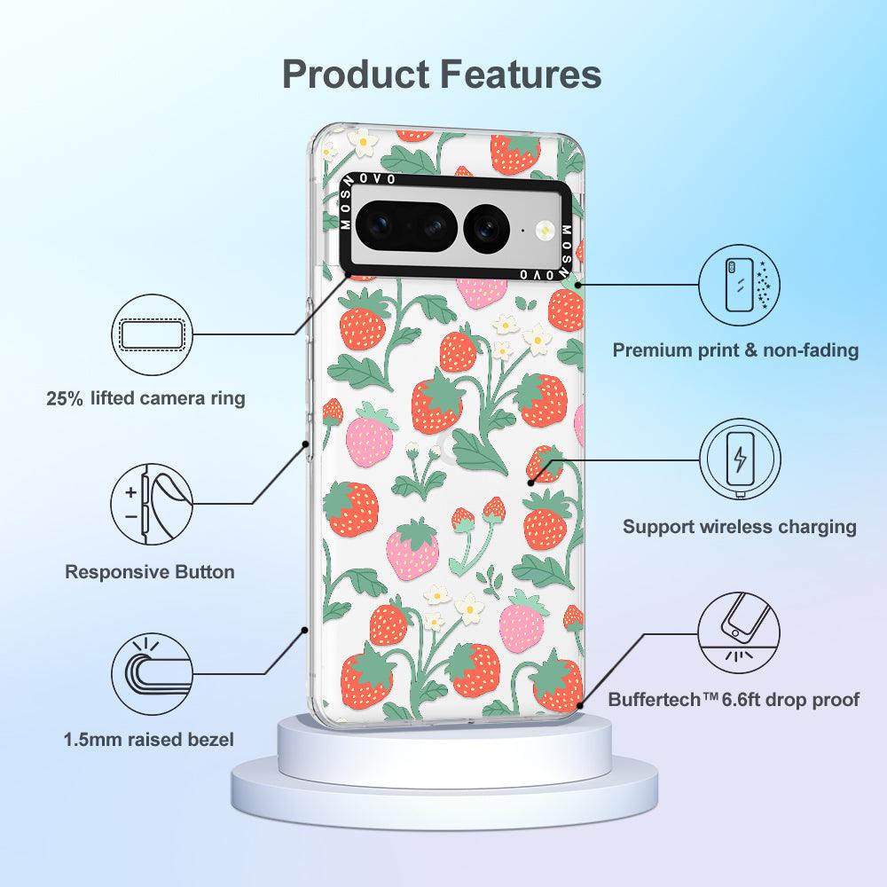 Strawberry Garden Phone Case - Google Pixel 7 Pro Case - MOSNOVO