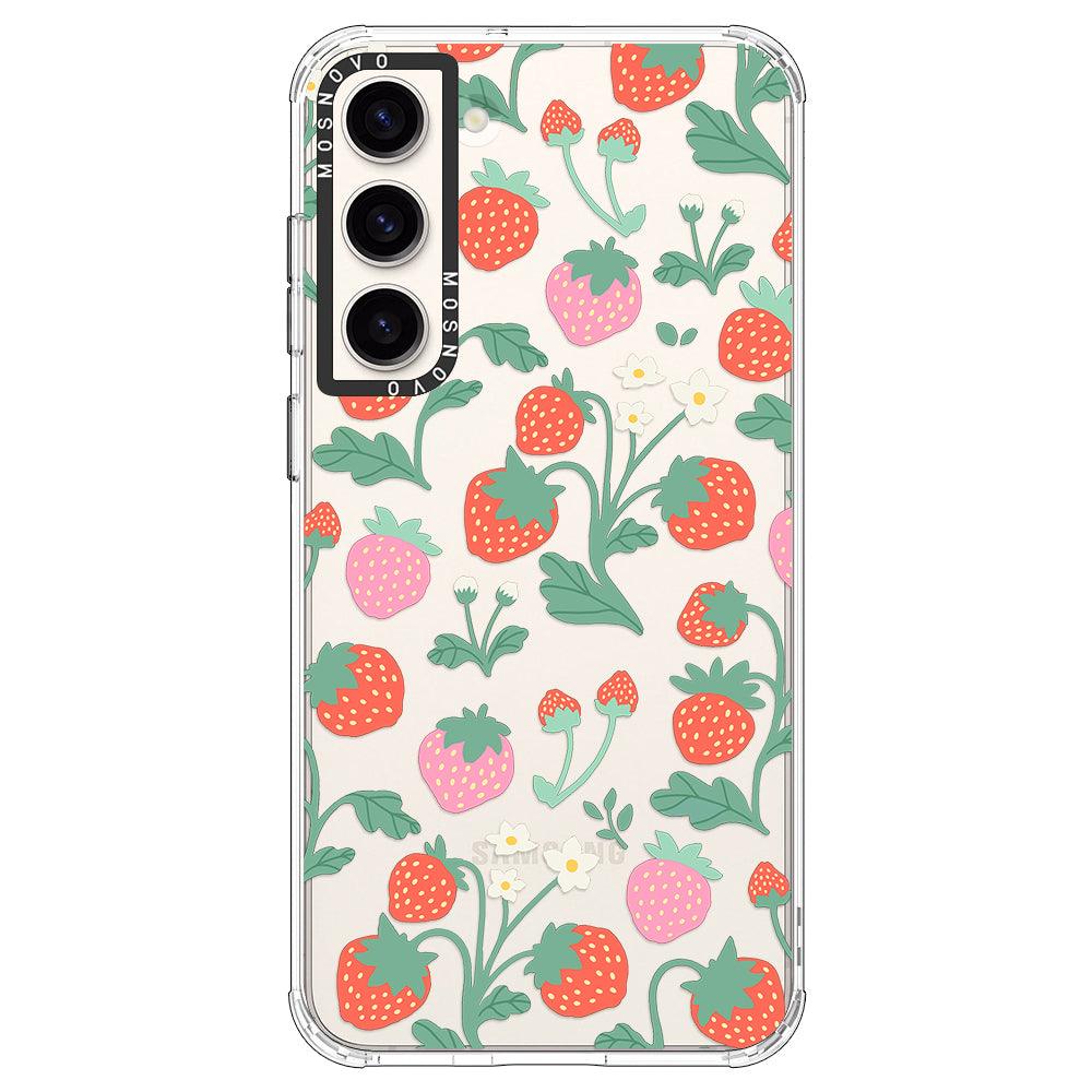 Strawberry Garden Phone Case - Samsung Galaxy S23 Plus Case - MOSNOVO