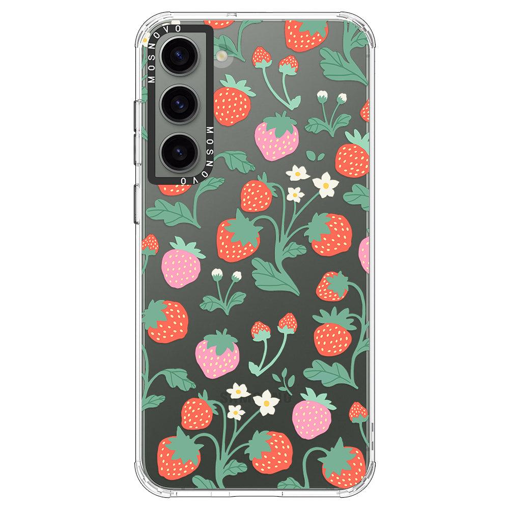 Strawberry Garden Phone Case - Samsung Galaxy S23 Plus Case - MOSNOVO