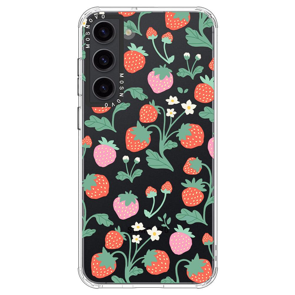 Strawberry Garden Phone Case - Samsung Galaxy S23 Plus Case - MOSNOVO