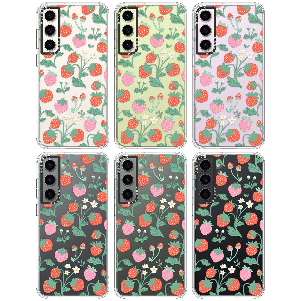 Strawberry Garden Phone Case - Samsung Galaxy S23 Plus Case - MOSNOVO