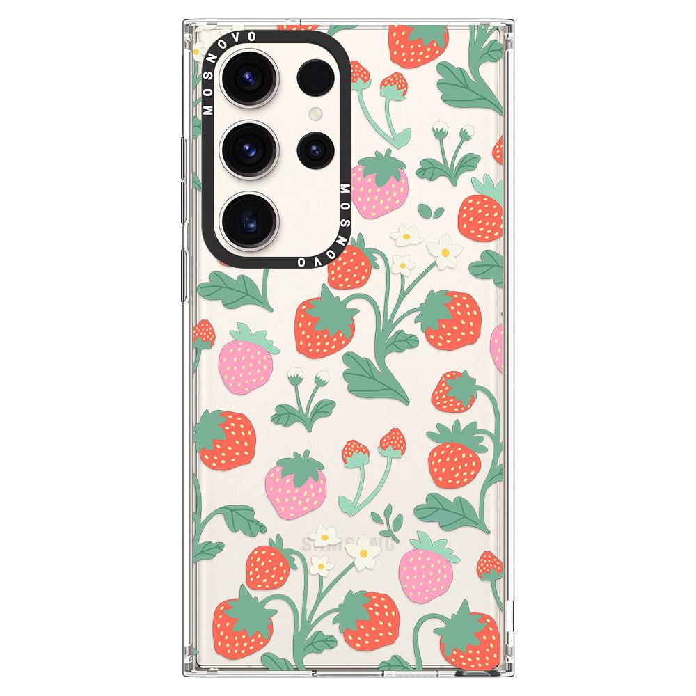 Strawberry Garden Phone Case - Samsung Galaxy S23 Ultra Case - MOSNOVO