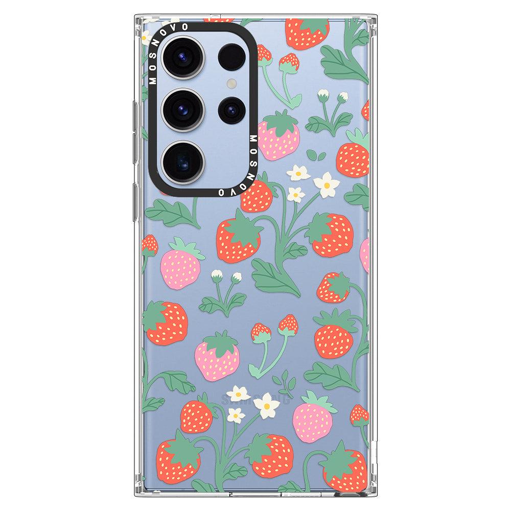 Strawberry Garden Phone Case - Samsung Galaxy S23 Ultra Case - MOSNOVO