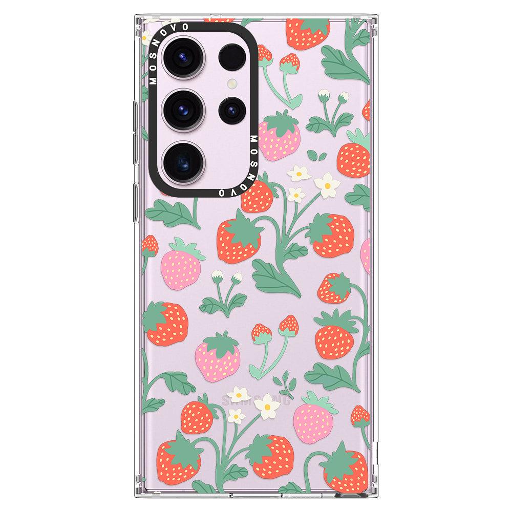 Strawberry Garden Phone Case - Samsung Galaxy S23 Ultra Case - MOSNOVO