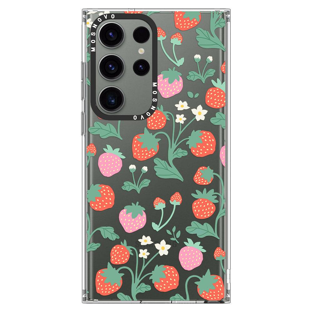 Strawberry Garden Phone Case - Samsung Galaxy S23 Ultra Case - MOSNOVO