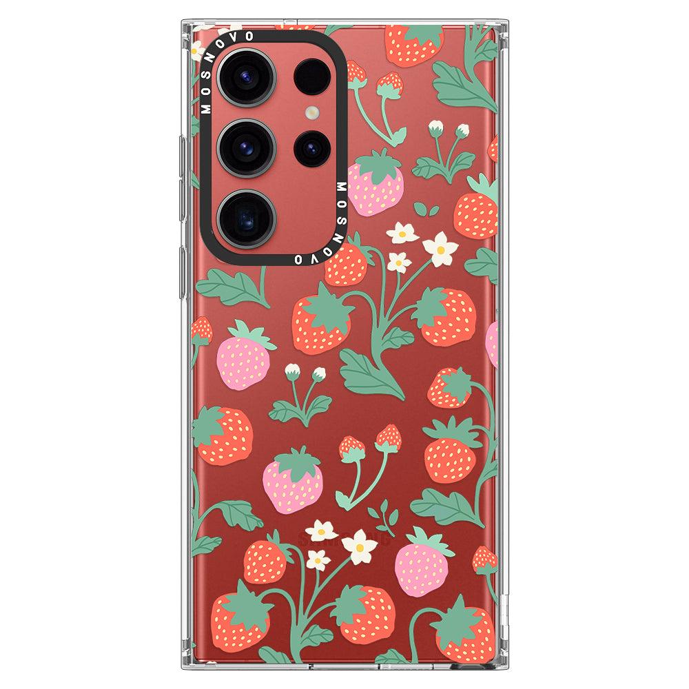 Strawberry Garden Phone Case - Samsung Galaxy S23 Ultra Case - MOSNOVO