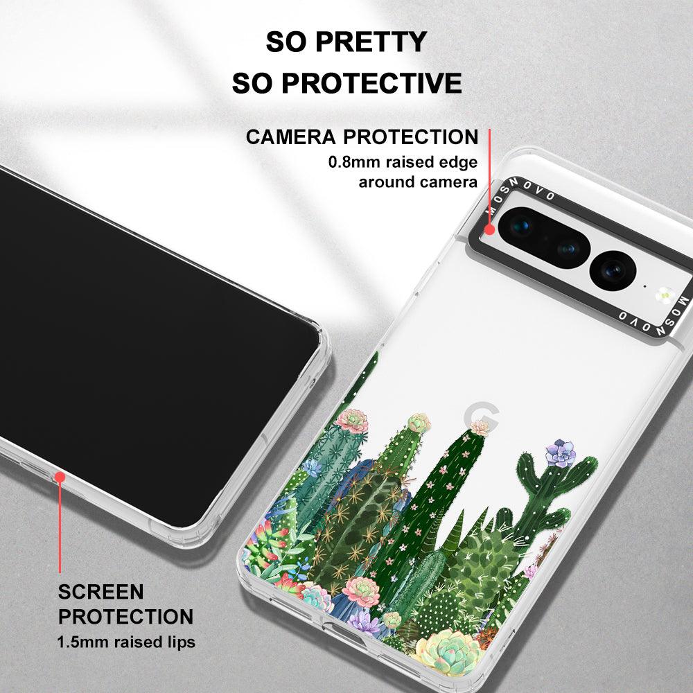 Succulents Garden Phone Case - Google Pixel 7 Pro Case - MOSNOVO