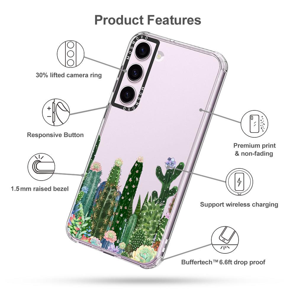 Succulents Garden Phone Case - Samsung Galaxy S23 Case - MOSNOVO