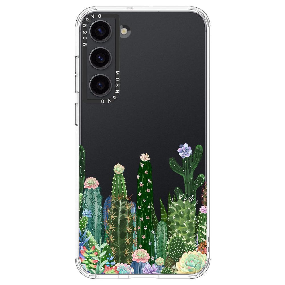 Succulents Garden Phone Case - Samsung Galaxy S23 Case - MOSNOVO