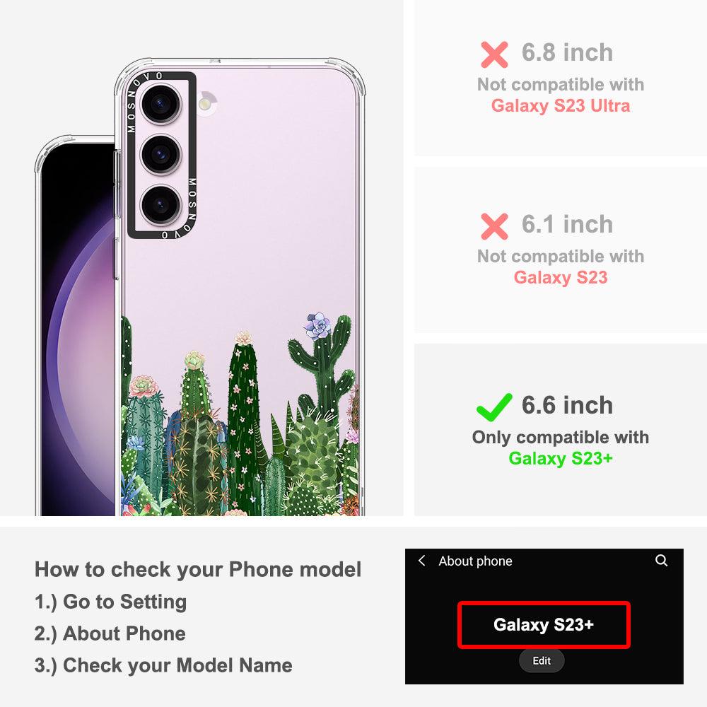 Succulents Garden Phone Case - Samsung Galaxy S23 Plus Case - MOSNOVO