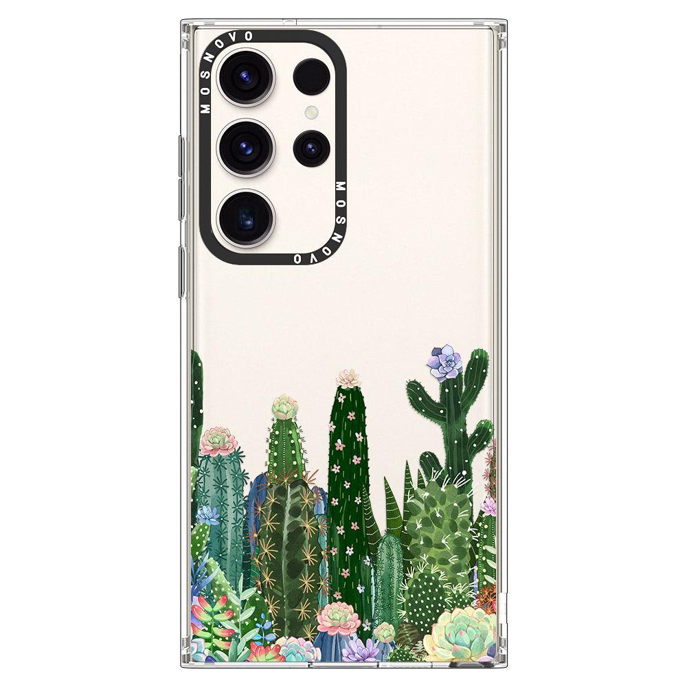 Succulents Garden Phone Case - Samsung Galaxy S23 Ultra Case - MOSNOVO