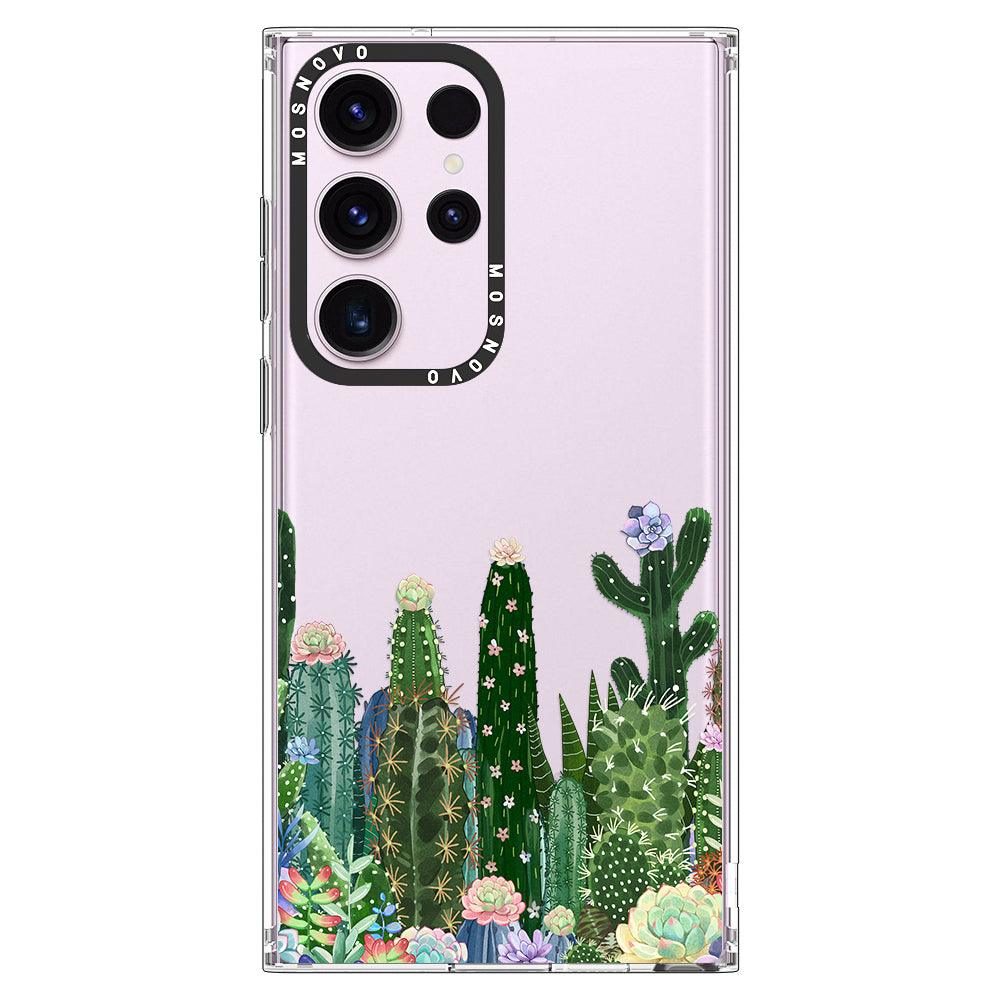 Succulents Garden Phone Case - Samsung Galaxy S23 Ultra Case - MOSNOVO