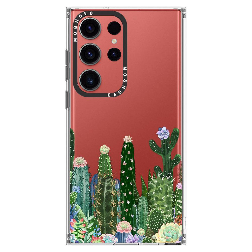 Succulents Garden Phone Case - Samsung Galaxy S23 Ultra Case - MOSNOVO