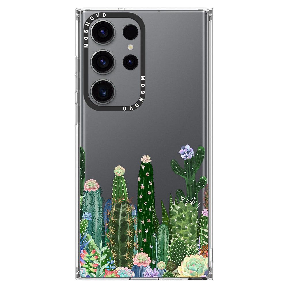 Succulents Garden Phone Case - Samsung Galaxy S23 Ultra Case - MOSNOVO