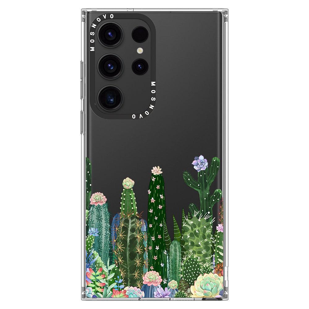 Succulents Garden Phone Case - Samsung Galaxy S23 Ultra Case - MOSNOVO