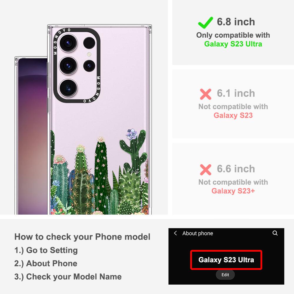 Succulents Garden Phone Case - Samsung Galaxy S23 Ultra Case - MOSNOVO