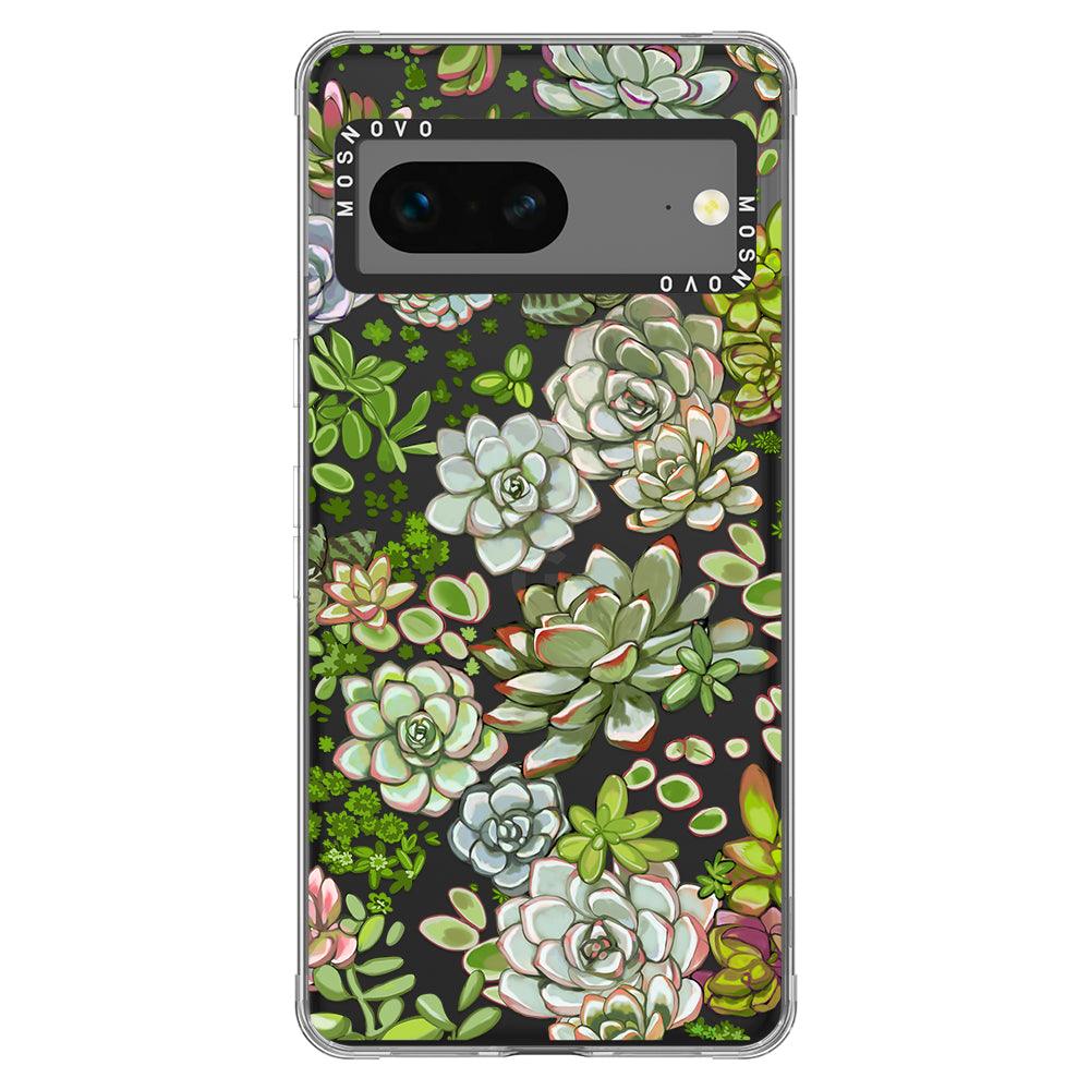 Succulents Phone Case - Google Pixel 7 Case - MOSNOVO