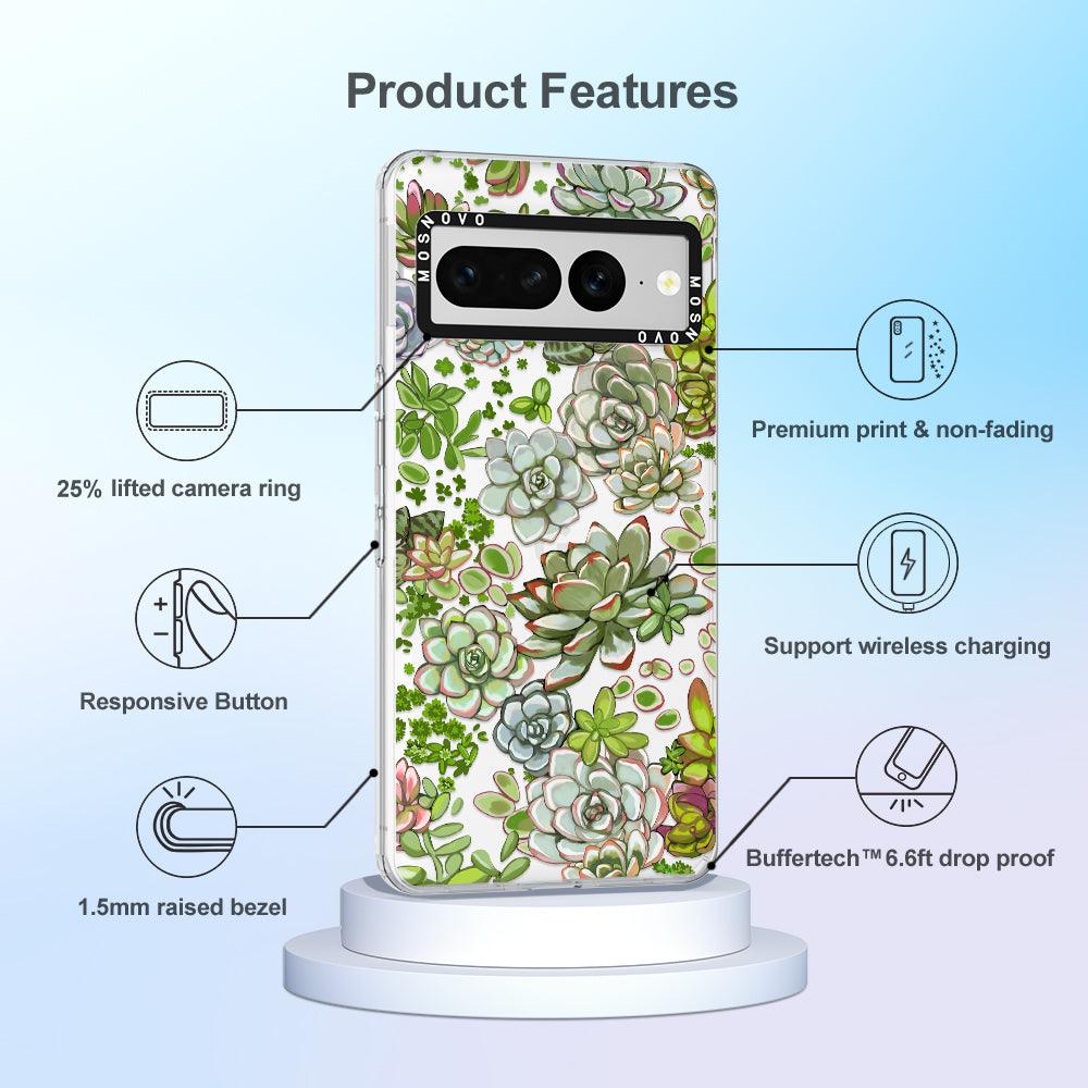 Succulents Phone Case - Google Pixel 7 Pro Case - MOSNOVO