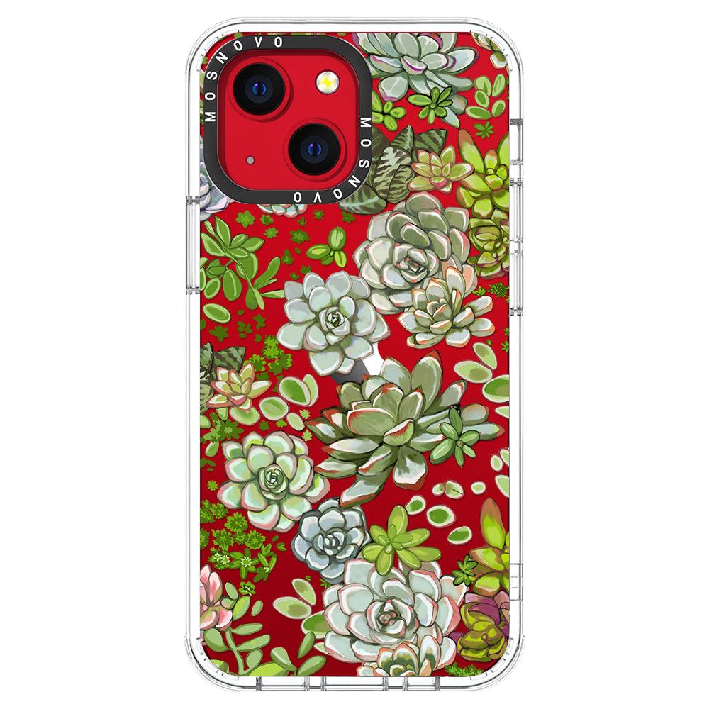 Succulent Phone Case - iPhone 13 Mini Case - MOSNOVO