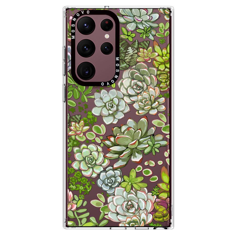 Succulents Phone Case - Samsung Galaxy S22 Ultra Case - MOSNOVO