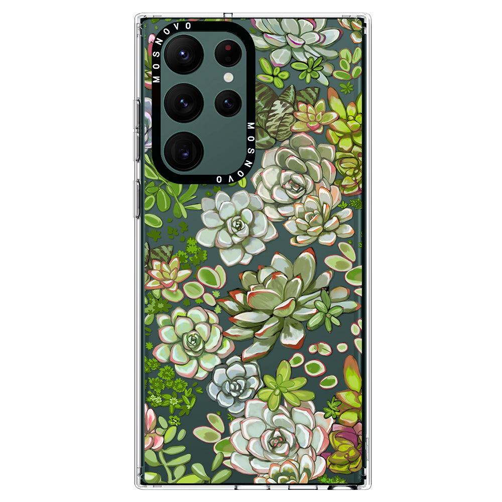 Succulents Phone Case - Samsung Galaxy S22 Ultra Case - MOSNOVO