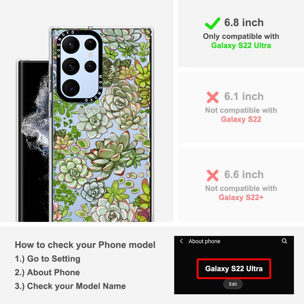Succulents Phone Case - Samsung Galaxy S22 Ultra Case - MOSNOVO