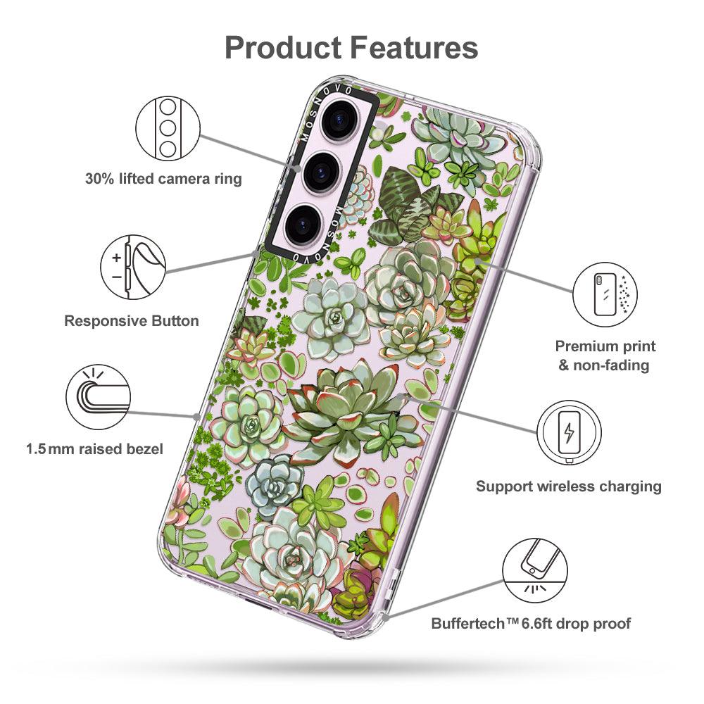 Succulents Phone Case - Samsung Galaxy S23 Case - MOSNOVO