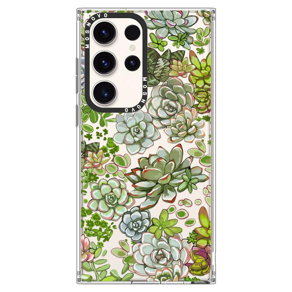 Succulents Phone Case - Samsung Galaxy S23 Ultra Case - MOSNOVO